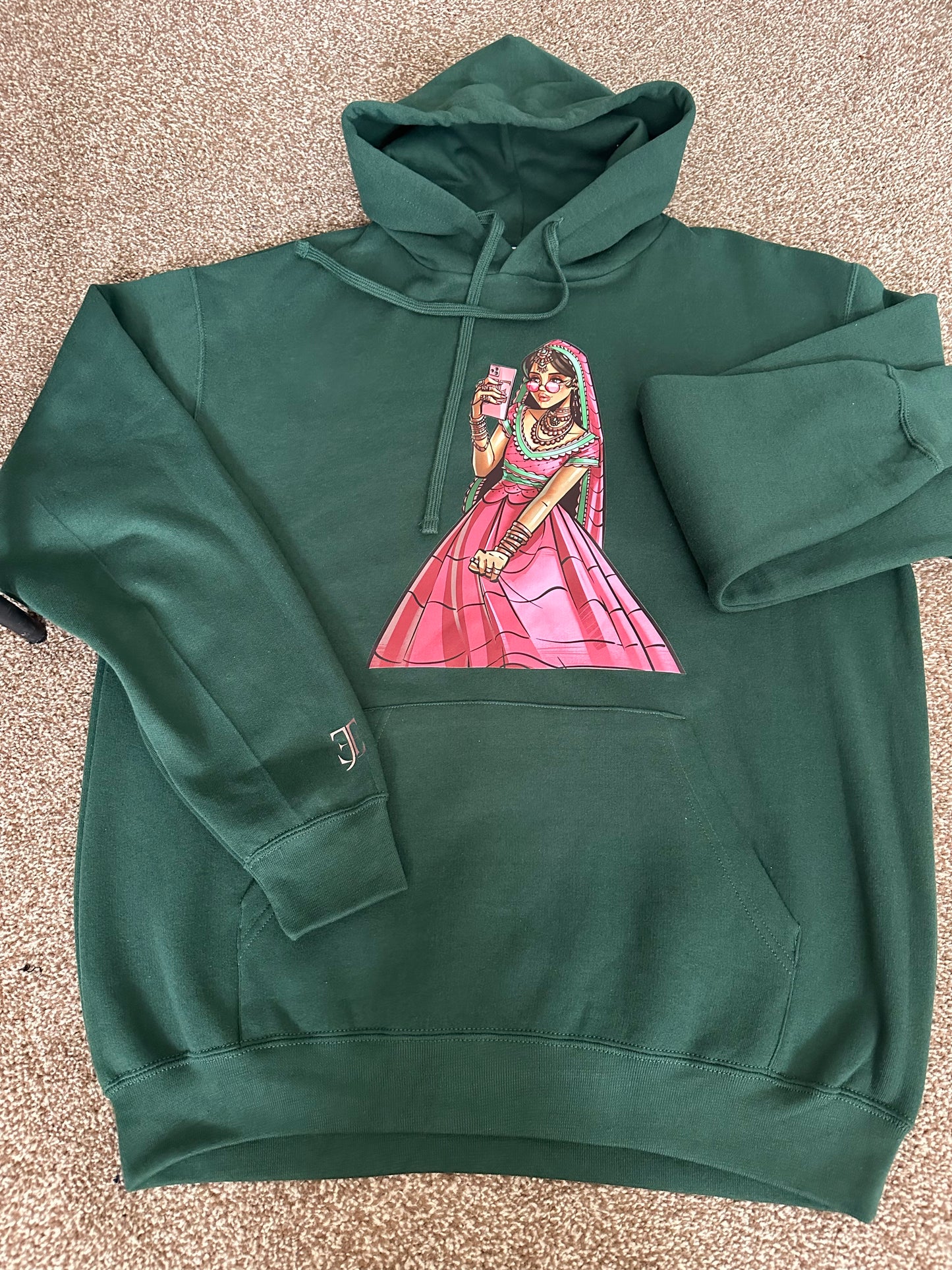 Princess JiJi Forest Green Hoodie