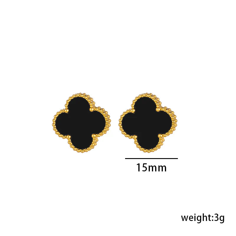 EARRINGS, GOLD PLATED STEEL