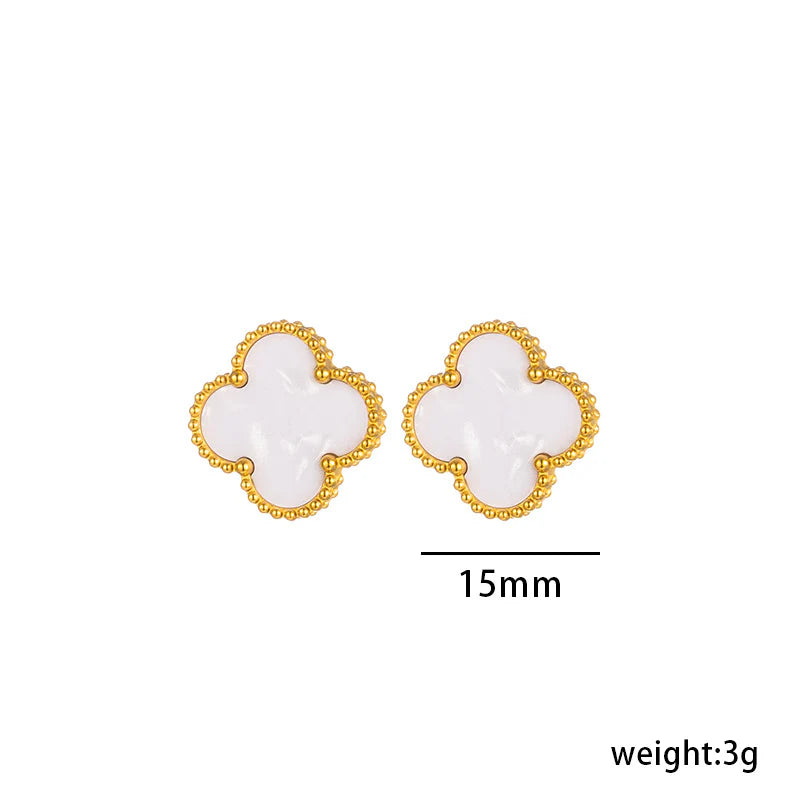 EARRINGS, GOLD PLATED STEEL