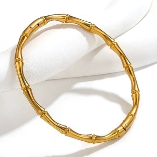 BRACELET, 18K GOLD PLATED STEEL