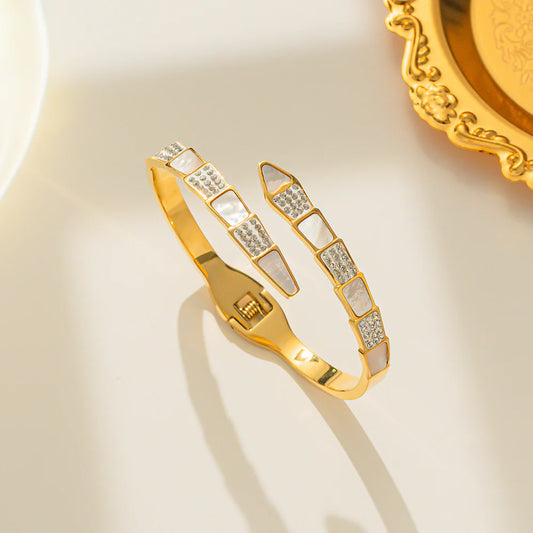 BRACELET, GOLD PLATED STEEL