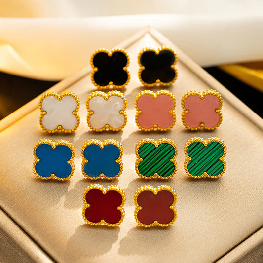 EARRINGS, GOLD PLATED STEEL
